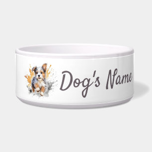 Écuelle Biewer Terrier chiot en céramique poêle Bowl