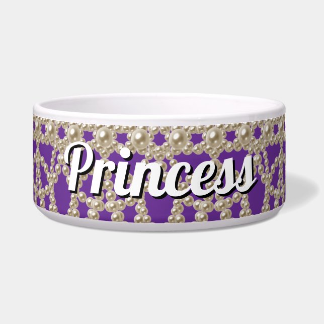 Écuelle Bijoux perles Princess Ceramic Pet Bowl (Devant)