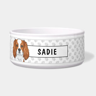 Écuelle Blenheim Cavalier King Charles Spaniel & Paws Bowl