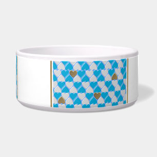 Écuelle Bleu, blanc motif bavarois.