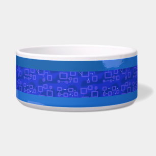 Écuelle Bleu Géométrique