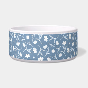 Écuelle Bleu gris blanc Liberté motif floral élégant Pop