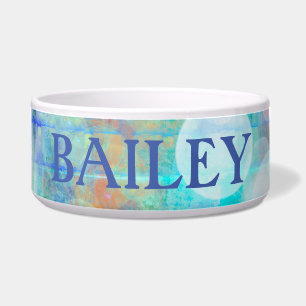 Écuelle Bleu, orange, Jaune, Blanc Art Abstrait