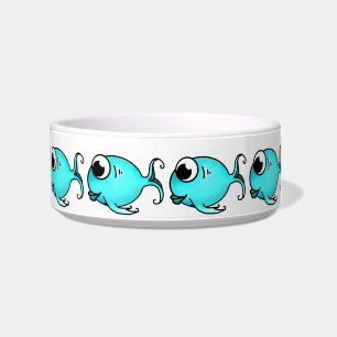 Écuelle Bleu Poisson Pet Bowl