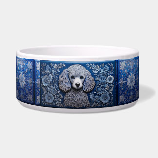 Écuelle Bleu Tin Poodle