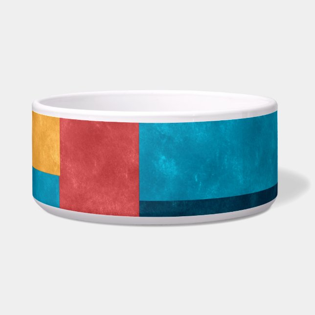 Écuelle Blocs de couleur automne Pet Bowl (Devant)