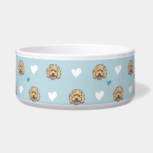 Blue Dog Bowl avec un chien mignon!