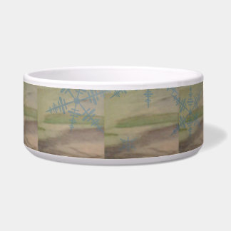 Écuelle Blue Snowflakes on the Seashore 