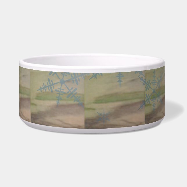 Écuelle Blue Snowflakes on the Seashore  (Devant)