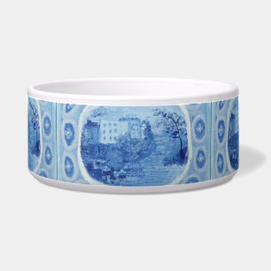 Écuelle Blue Willow Blue Blanc gingembre Jar Dog Plat