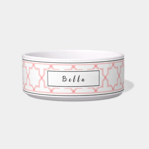 Écuelle Blush Rose Personnalisé et Motif Étoile Blanche
