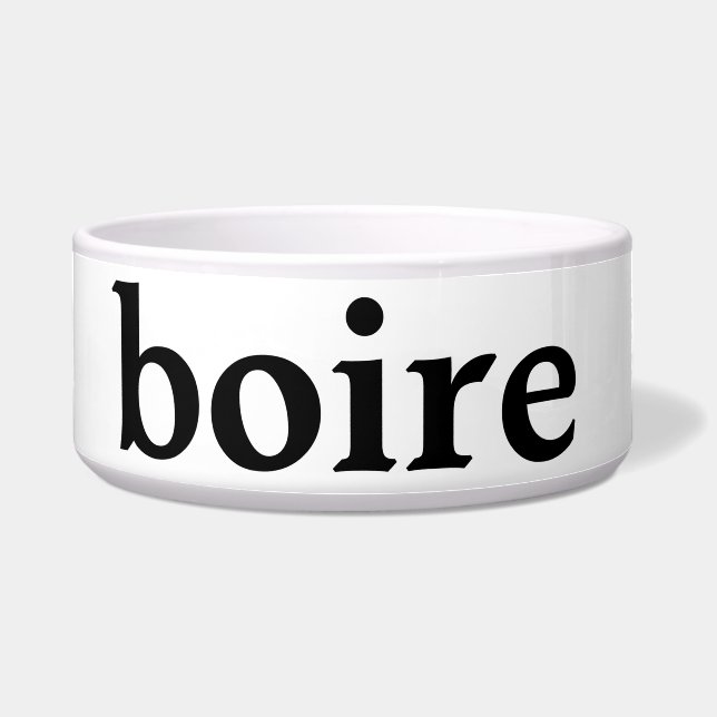 Écuelle boisson en français (Devant)