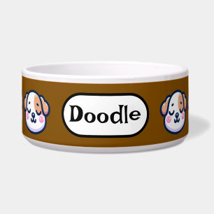 Écuelle "Bol à Nourriture Personnalisé Kawaii pour Chien a