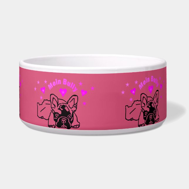 Écuelle Bol à nourriture pour Bouledogues Français (Devant)
