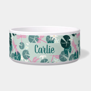 Écuelle Bol à nourriture pour chien Fireflies et Lily Pads