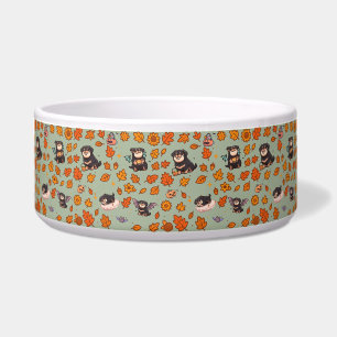 Écuelle Bol à nourriture pour Rottweiler Halloween Mignon 
