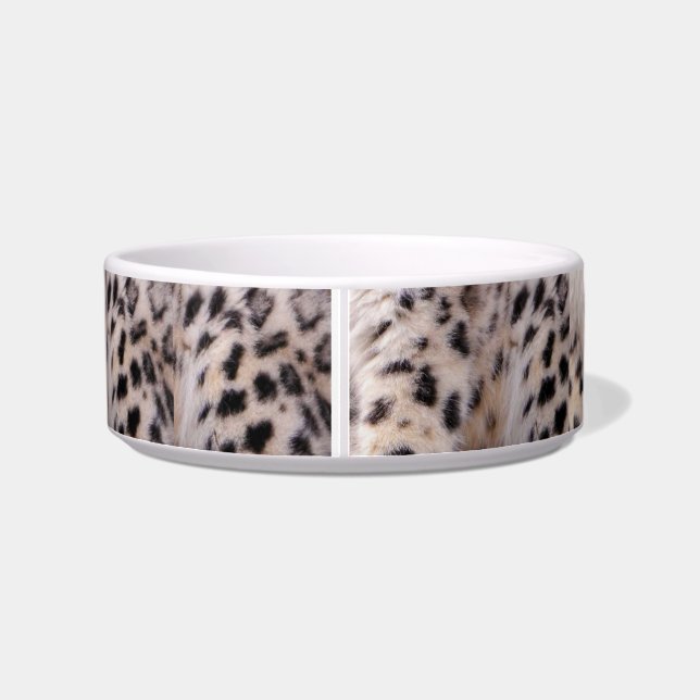 Écuelle Bol d'aliments pour chats de léopard de neige ou (Dos)