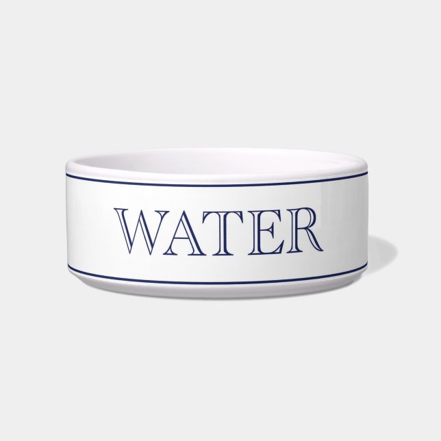 Écuelle Bol d'animal de compagnie d'eau blanc (Devant)