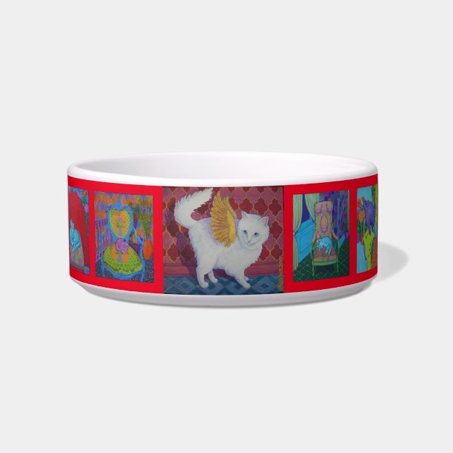 Écuelle Bol de chat coloré 2 (Devant)