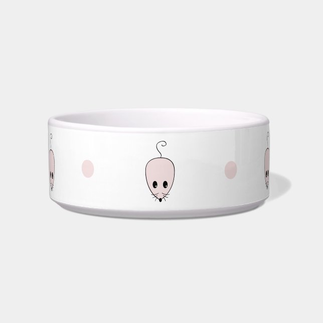 Écuelle Bol de chat souris rose (Devant)