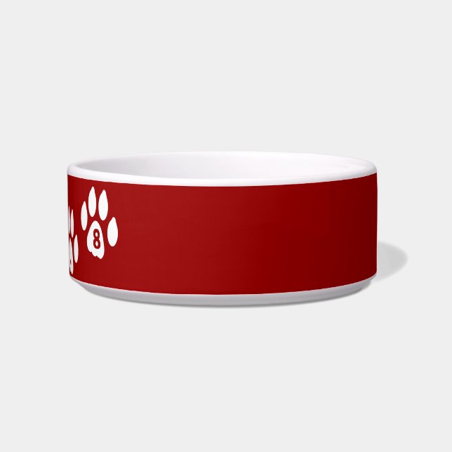 Écuelle Bol de chats Dewey couleur personnalisé (Droite)