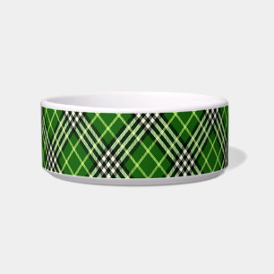 Écuelle bol de nourriture écossaise pour chat plaid