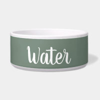 Bol d'eau pour animaux de compagnie vert profonde