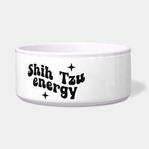 Écuelle Bol en céramique énergétique pour chien Shih Tzu
