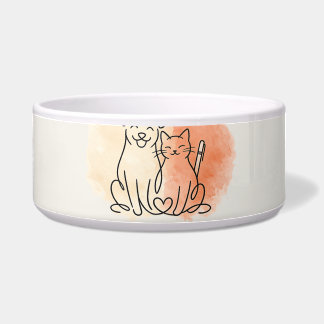 Écuelle Bol en céramique minimaliste pour animaux de compa