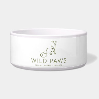 Écuelle Bol en céramique pour animaux de compagnie Wild Pa