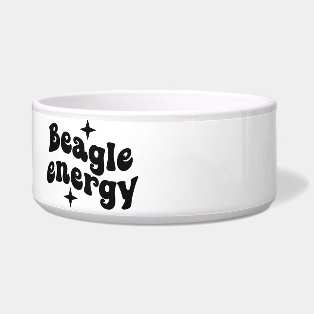 Écuelle Bol en céramique pour chien Beagle Energy (Gauche)