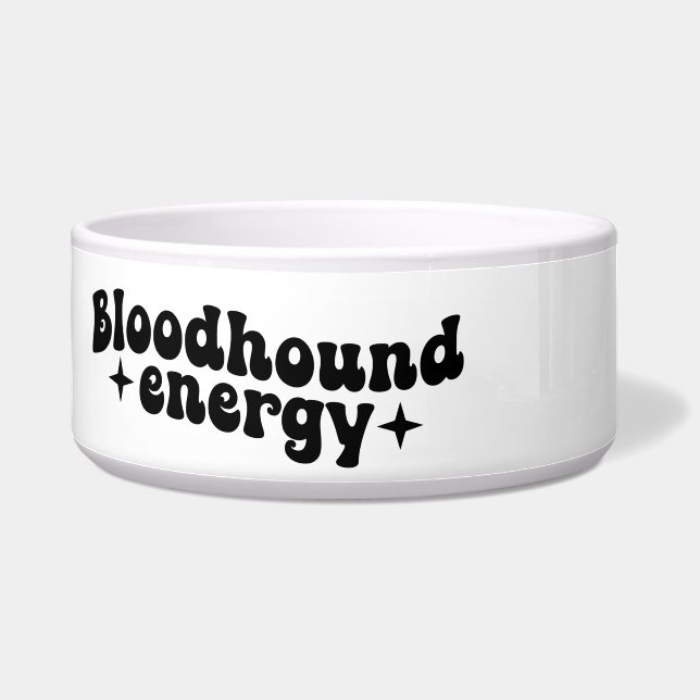 Écuelle Bol en céramique pour chien Bloodhound (Gauche)