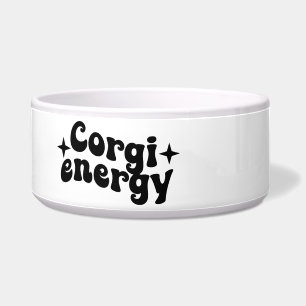 Écuelle Bol en céramique pour chien Corgi Energy