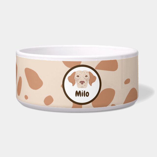 Écuelle Bol en céramique tacheté pour animaux de compagnie (Devant)