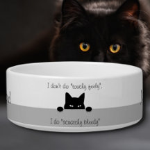 Bol en céramique tactile pour chat furtif