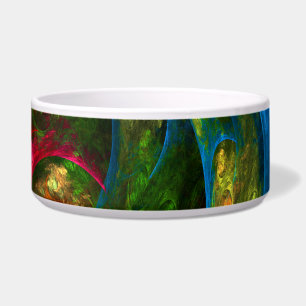 Écuelle Bol en plastique pour chien Genesis Blue Abstract 