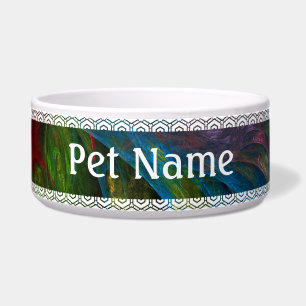 Écuelle Bol en plastique pour chien Genesis Blue Abstract 