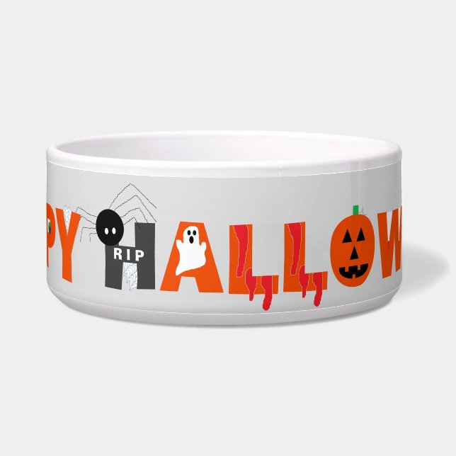 Écuelle Bol heureux de sucrerie de Halloween (Devant)