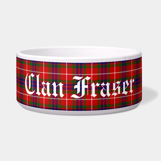 Écuelle Bol personnalisé à motif tartan Clan Fraser (Devant)