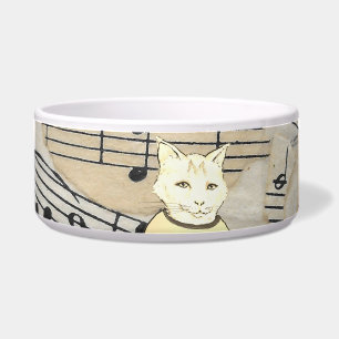 Écuelle Bol Pétrier Céramique Chat Musical