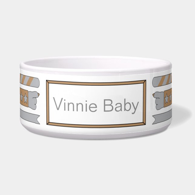 Écuelle Bol pour gros CHIEN "NOURRIS-MOI J'AI TRÈS FAIM" (Devant)