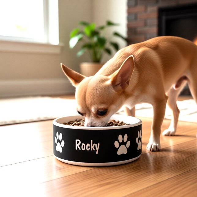 Écuelle Bol pour petit chien Empreintes de pattes (Créateur téléchargé)
