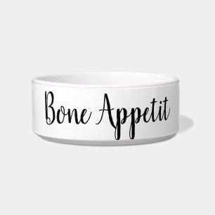 Écuelle Bone Appetit drôle chien chiot bol dire citation