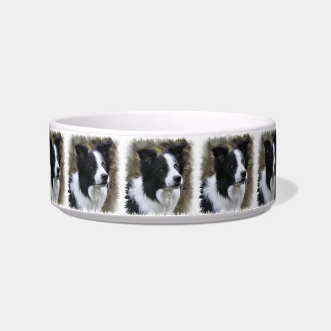 Écuelle Border collie art (Gauche)
