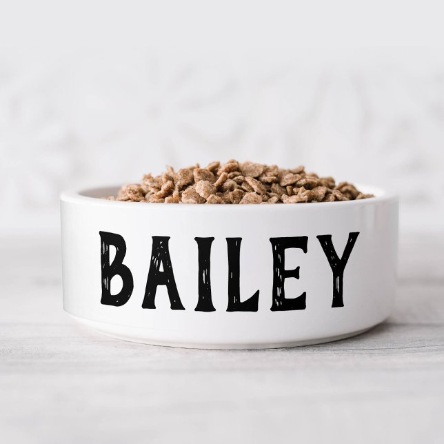 Écuelle Boule de chien Monogram personnalisée (Créateur téléchargé)