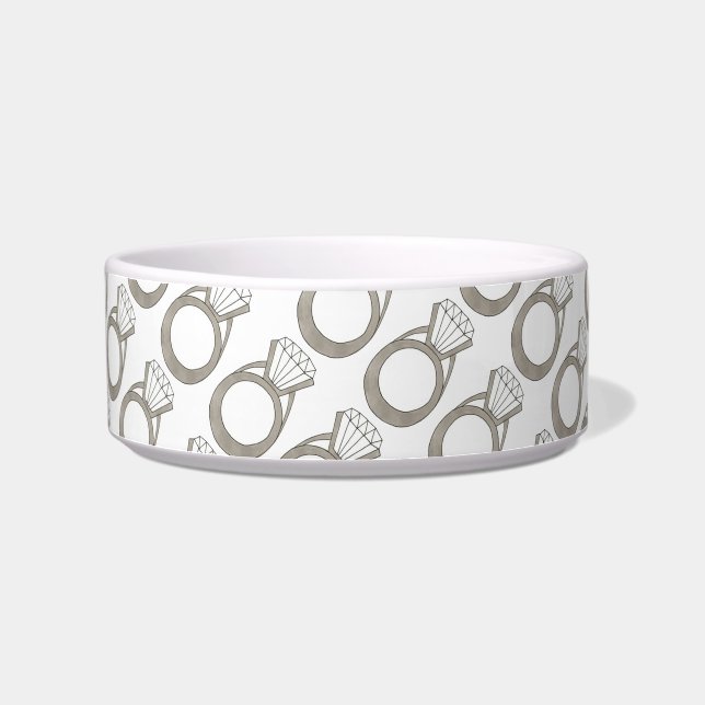 Écuelle Boule de diamant Boule Mariage Bijoux Plat pour an (Gauche)