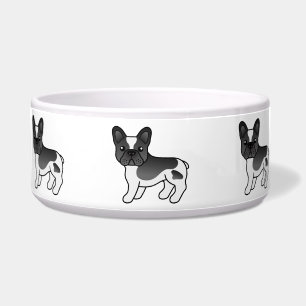 Écuelle Bouledogue français à taches noires Chien de dessi