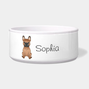 Écuelle Bouledogue français rouge / Frenchie Chien de dess