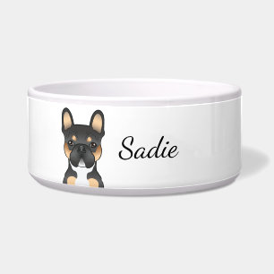 Écuelle Bouledogue Français Tricolore Noir Frenchie Chien