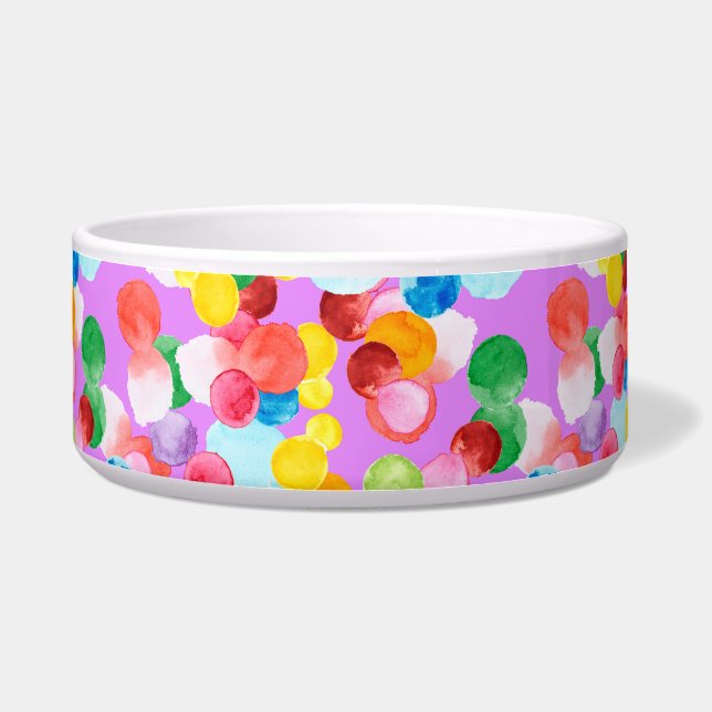 Écuelle Boules d'aquarelle en céramique poêle Bowl (Devant)